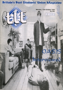 TLE the last edition Oasis Definately Maybe Oxford Brookes Students' Union magazine